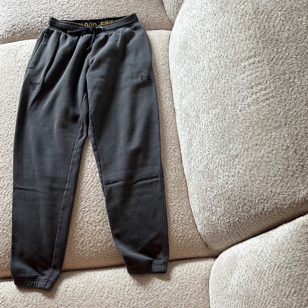 Under Armour The Rock Dwayne Johnson- Gray Joggers with Thick Elastic Waistband